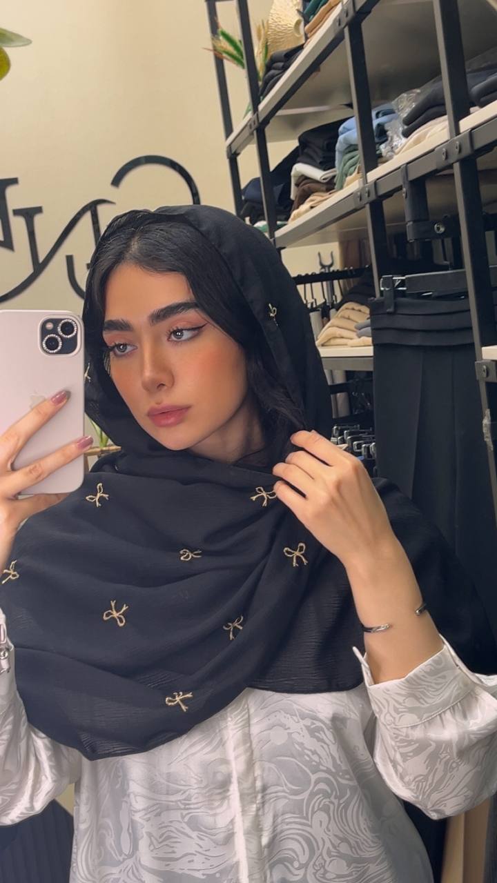 شال درختی گلدوزی پاپیون سری انتخابی کد sm69 (عمده)
