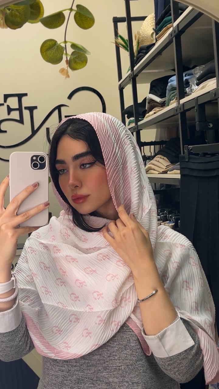 شال پلیسه پک صورتی بسته10طرحی کد sp57 (عمده)
