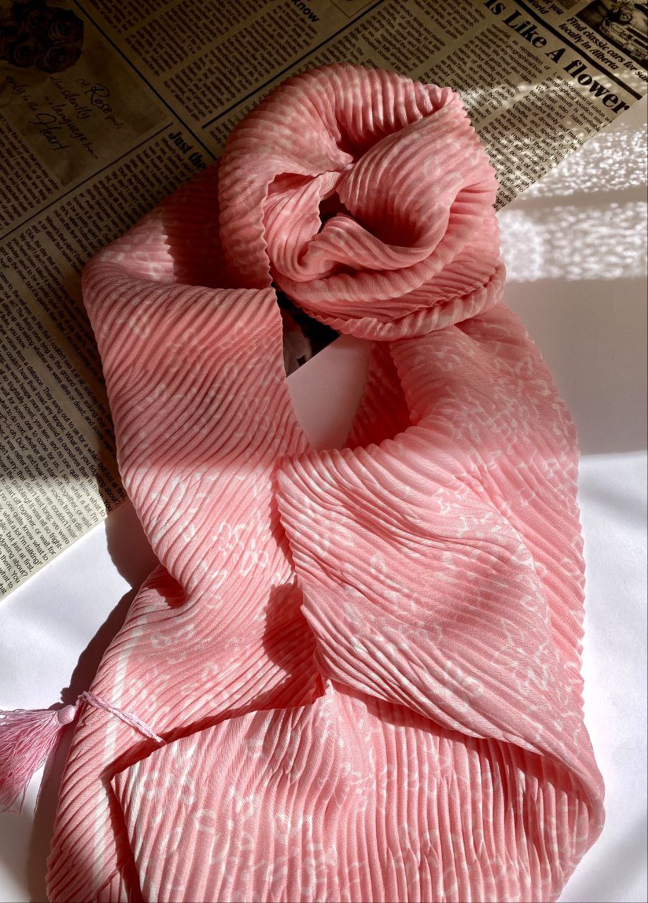 شال پلیسه پک صورتی بسته10طرحی کد sp57 (عمده)
