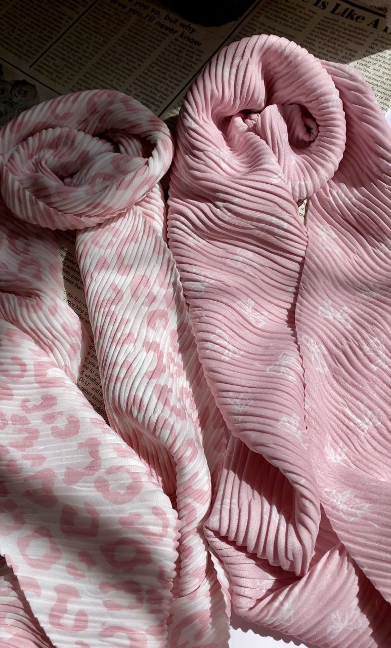 شال پلیسه پک صورتی بسته10طرحی کد sp57 (عمده)
