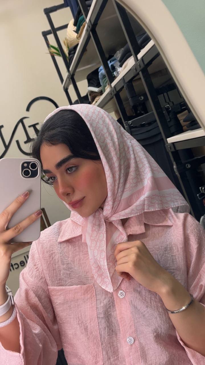 مینی اسکارف چاپی پک صورتی بسته10طرحی کد mt47 (عمده)
