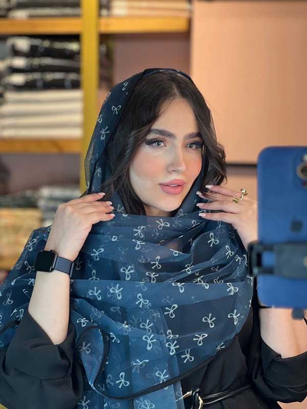 شال توری پاپیون بسته6رنگی کد sh70 (عمده)
