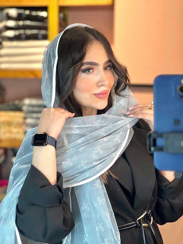 شال توری پاپیون بسته6رنگی کد sh70 (عمده)
