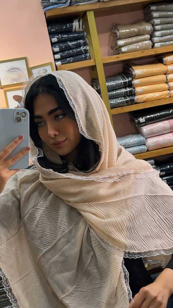 شال پلیسه اکلیلی دورگیپور بسته10رنگی کد sp58 (عمده)
