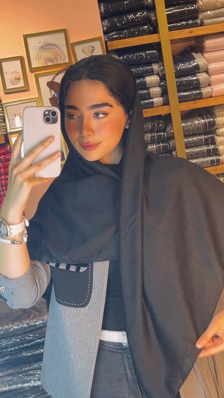 روسری درختی مشکی سری انتخابی کد rs15 (عمده)
