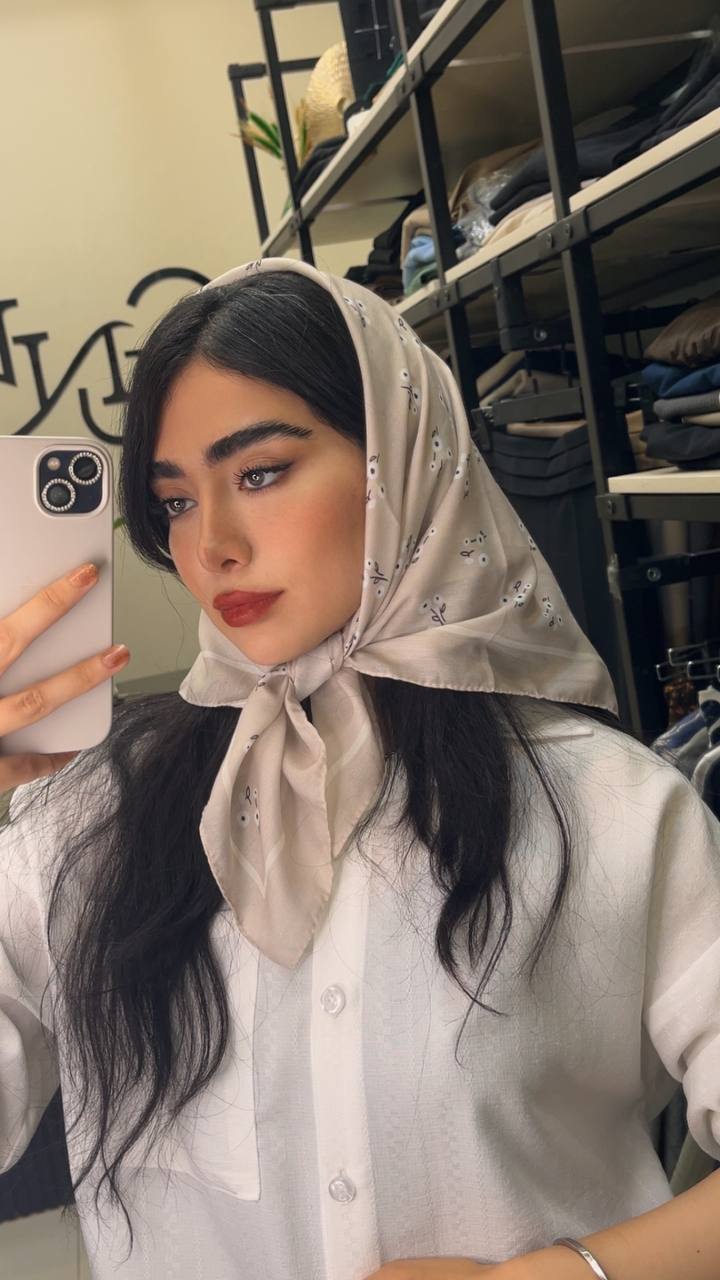 مینی اسکارف چاپی بسته8رنگی کد mt50 (عمده)
