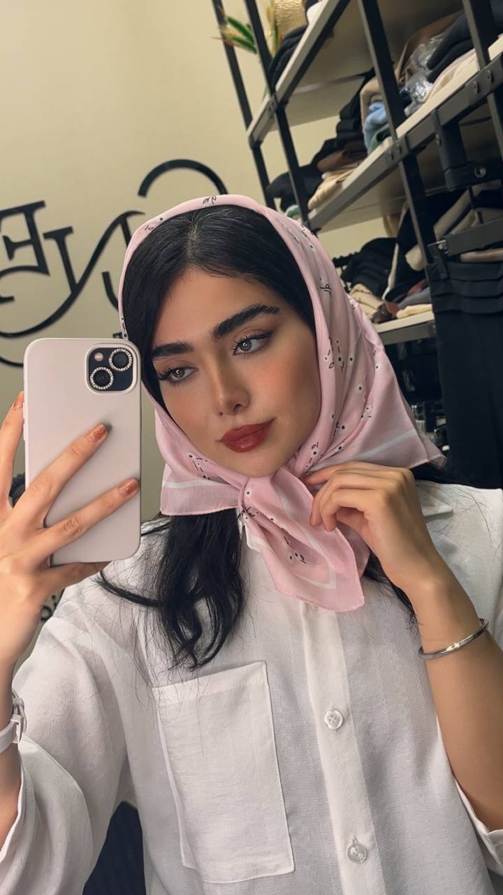 مینی اسکارف چاپی بسته8رنگی کد mt50 (عمده)
