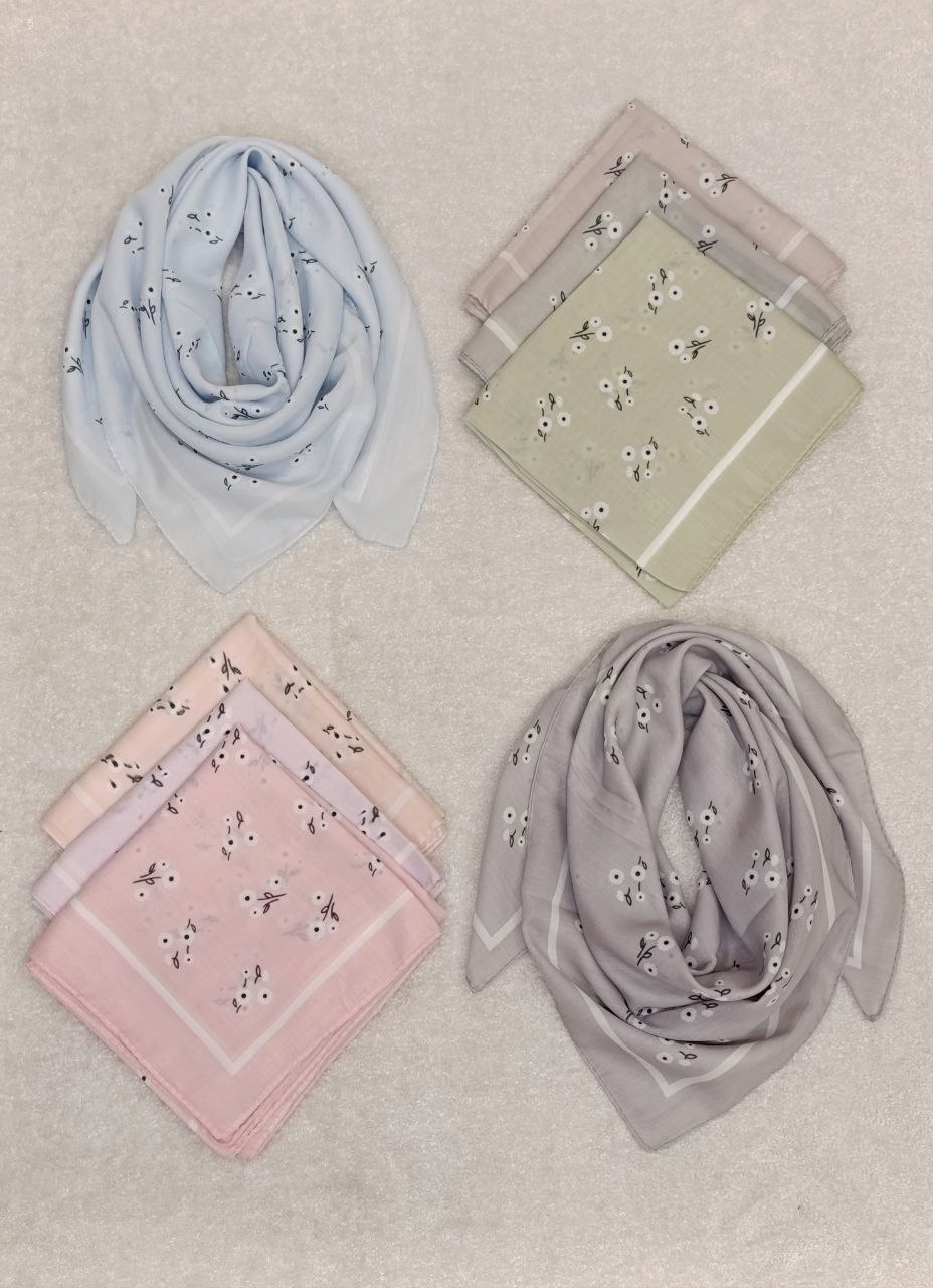 مینی اسکارف چاپی بسته8رنگی کد mt50 (عمده)
