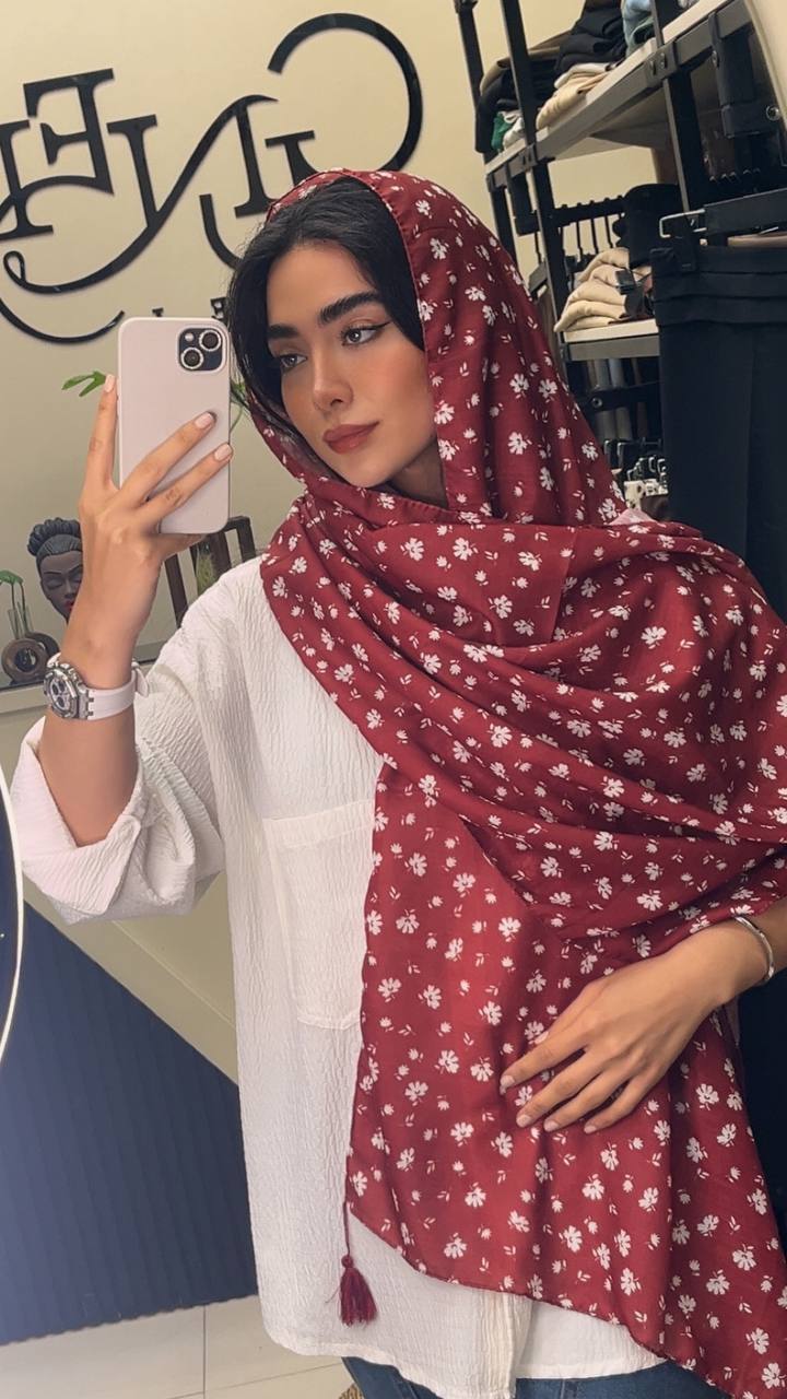 شال چاپی پک گل بسته10طرحی کد sh53 (عمده)