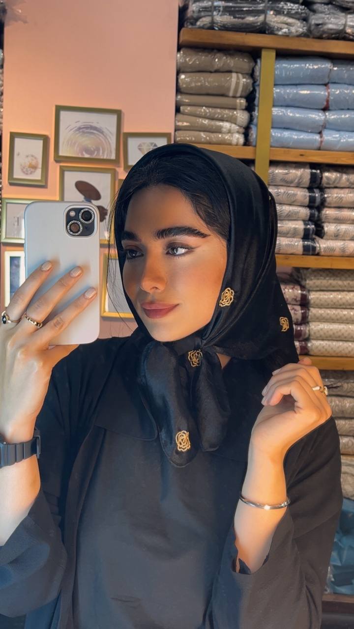 مینی اسکارف کوپرا گلدوزی بسته3طرحی کد mm19 (عمده)