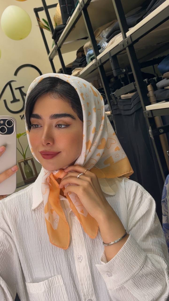 مینی اسکارف پک پرتقالی بسته10طرحی کد mt54 (عمده)
