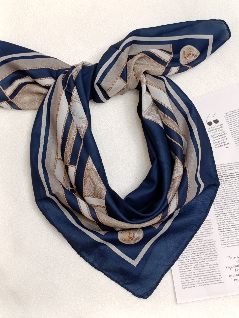 روسری حریرنخ پک سرمه ای بسته10طرحی کد r99 (عمده)
