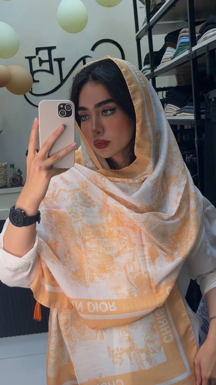 شال چاپی پک پرتقالی بسته10طرحی کد sh75 (عمده)
