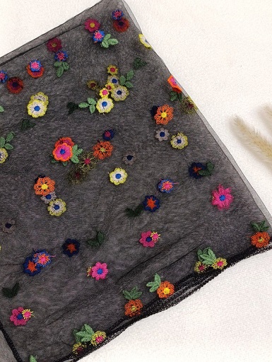 مینی اسکارف توری گلدوزی سری انتخابی کد mm20 (عمده)
