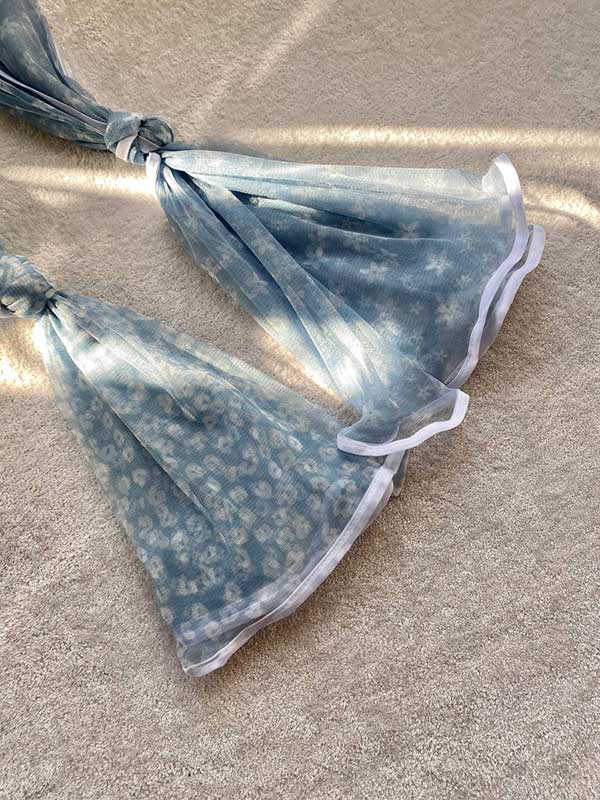 کالکشن جدید شال تور طرحدار آبی
