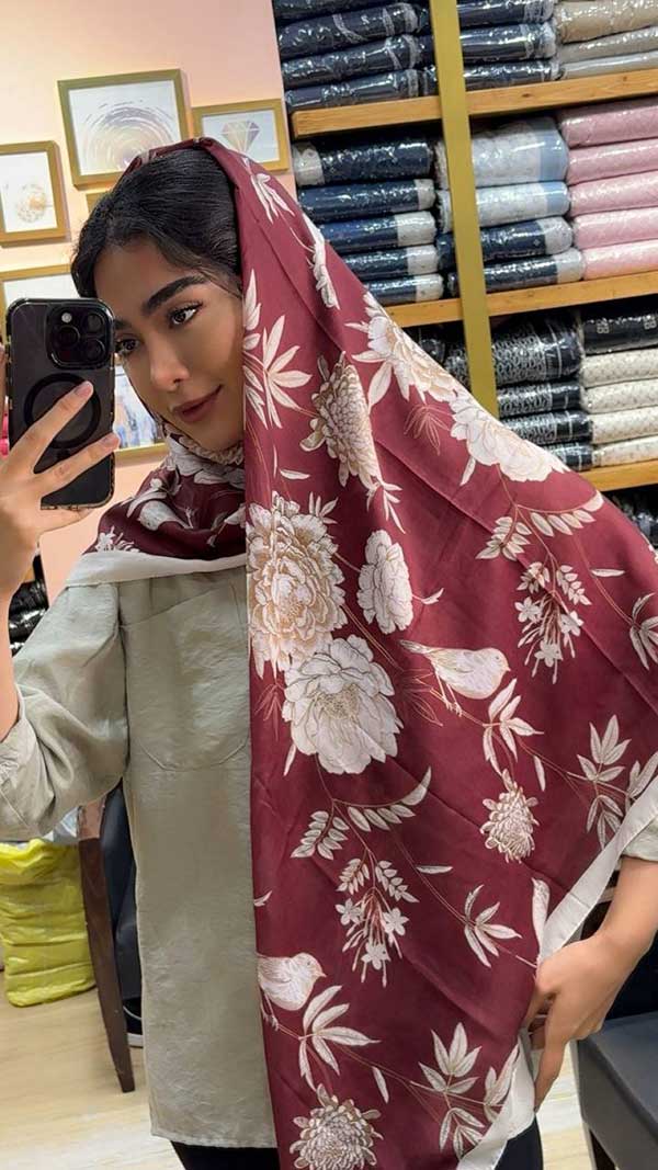 روسری طرحدار بسته8رنگی کد r101 (عمده)
