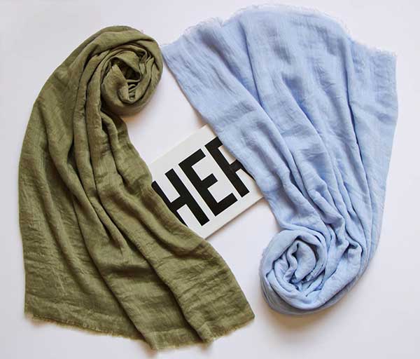 شال کتان دورریش بسته11رنگی کد sa23 (عمده)
