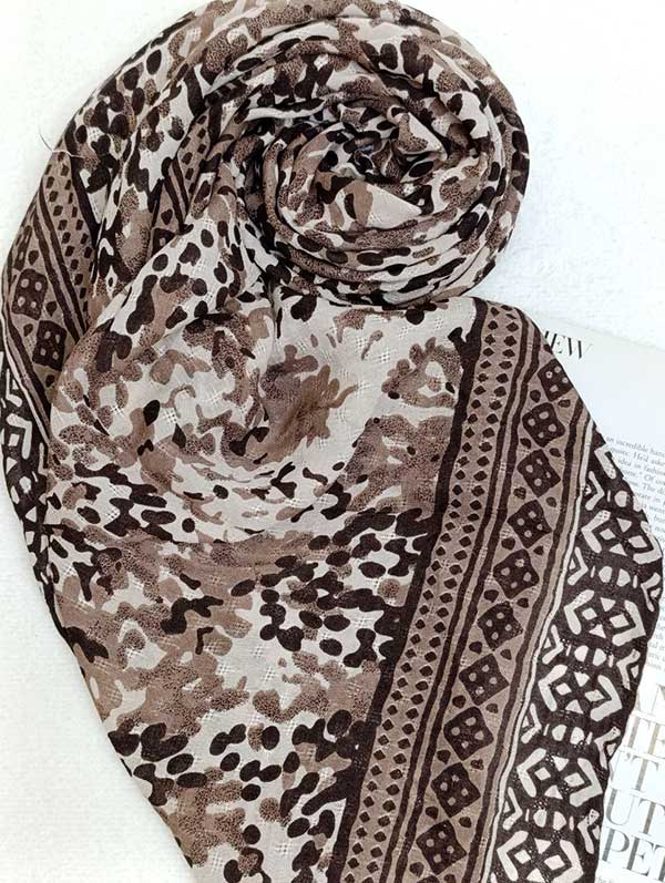 روسری چاپ خیس بسته6رنگی کد r102 (عمده)
