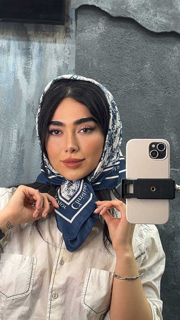 مینی اسکارف پک سورمه ای بسته10طرحی کد mt61 (عمده)
