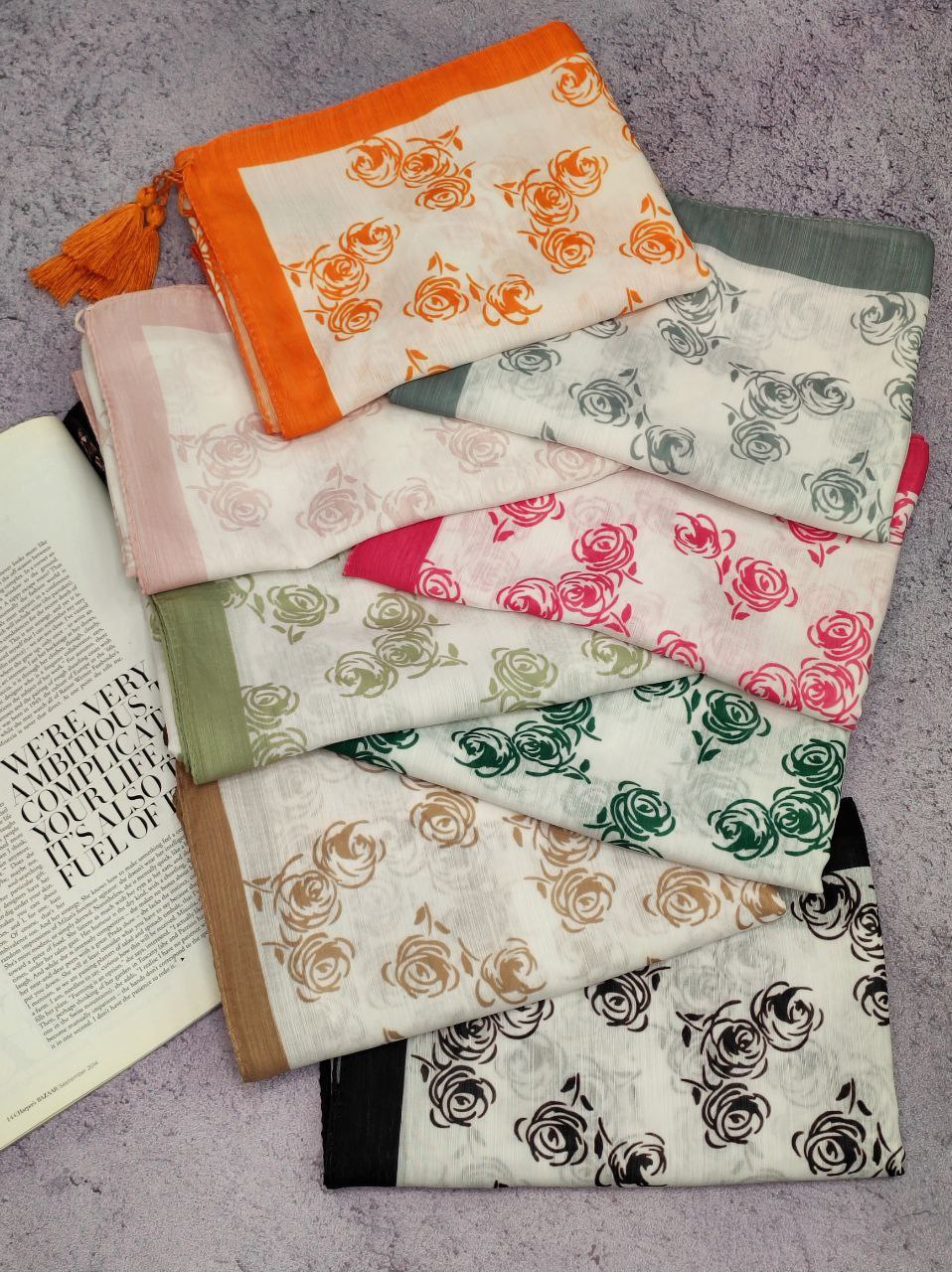 شال طرحدار بسته8رنگی کد sh13 (عمده)
