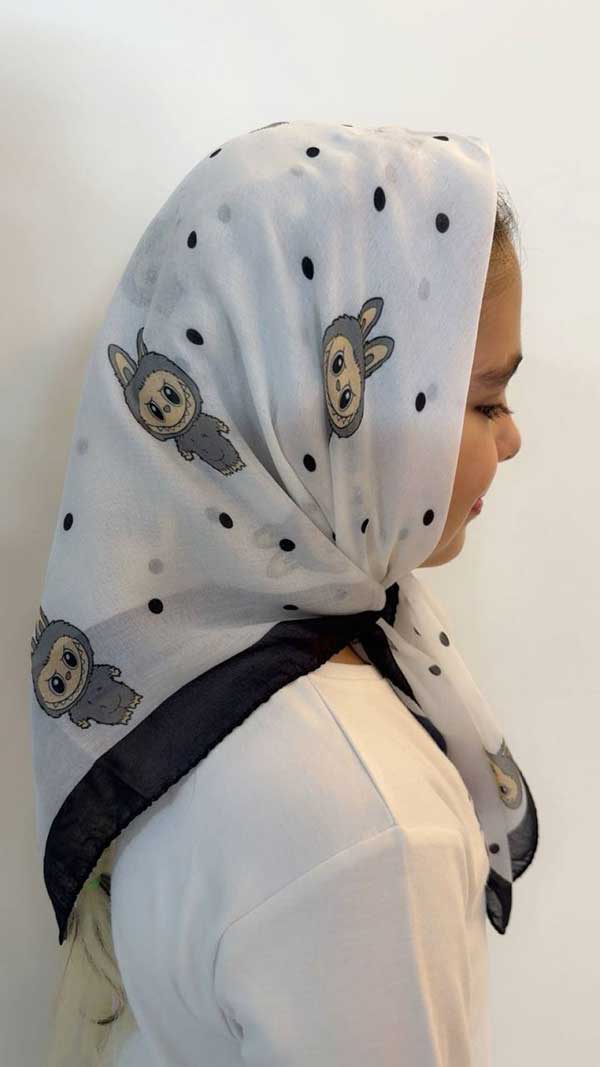 مینی اسکارف لبوبو بسته8رنگی کد mt62 (عمده)
