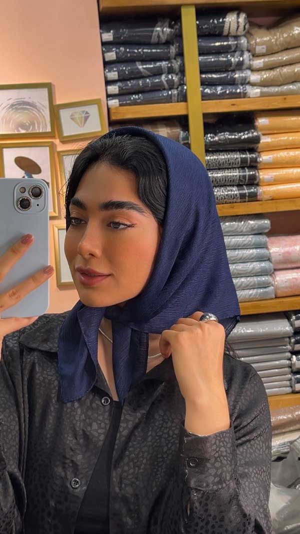 مینی اسکارف درختی بسته10رنگی کد m8 (عمده)
