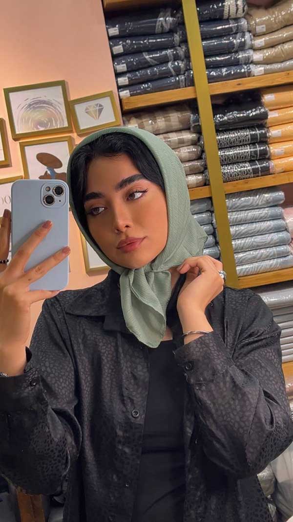 مینی اسکارف درختی بسته10رنگی کد m8 (عمده)
