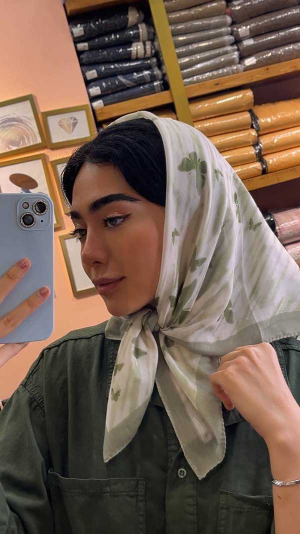 مینی اسکارف پک سبزماچا بسته10طرحی کد mt64 (عمده)
