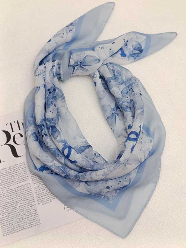 مینی اسکارف پک ابی روشن بسته10طرحی کد mt65 (عمده)
