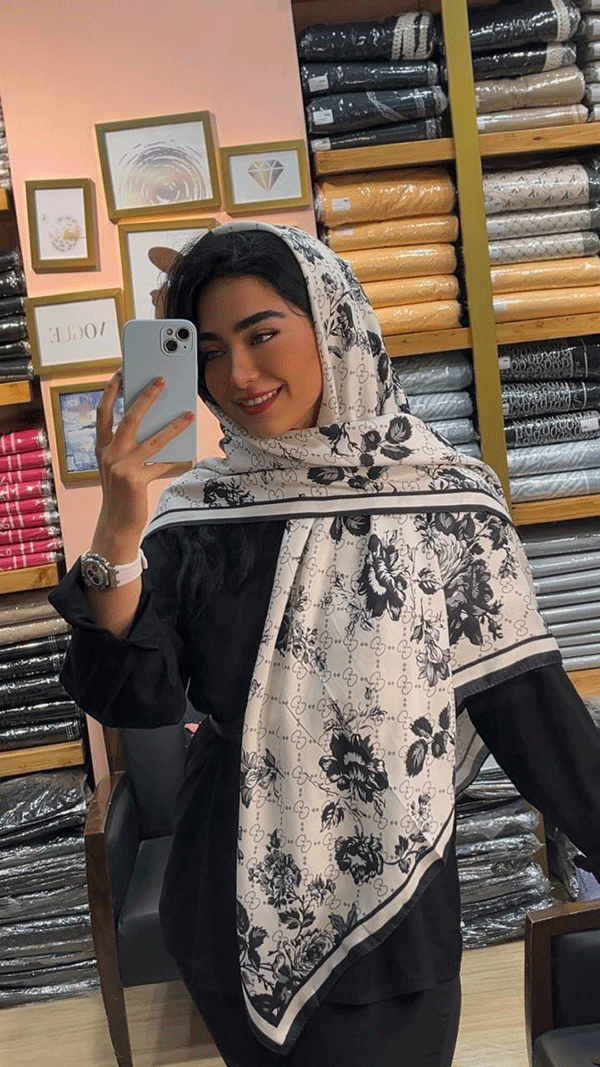 روسری سی اسکارف طرحدار بسته6رنگی کد r107 (عمده)
