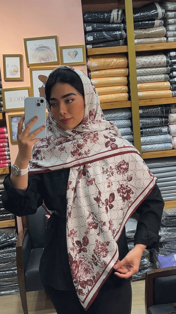 روسری سی اسکارف طرحدار بسته6رنگی کد r107 (عمده)
