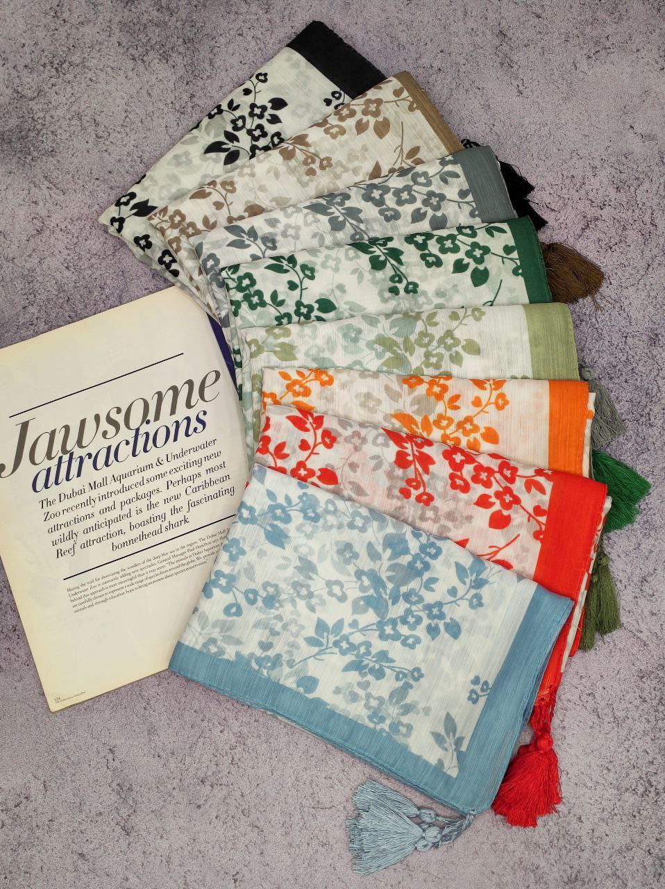 شال طرحدار بسته8رنگی کد sh14 (عمده)
