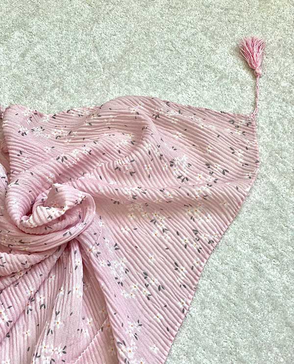 شال پلیسه گل بسته10رنگی کد sp72 (عمده)
