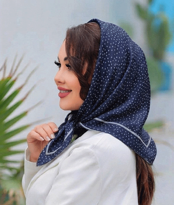 مینی اسکارف خالخالی بسته10رنگی کد mt66 (عمده)
