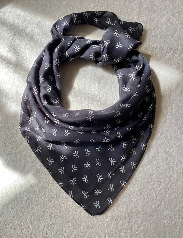 مینی اسکارف پاپیون بسته13رنگی کد mt67 (عمده)
