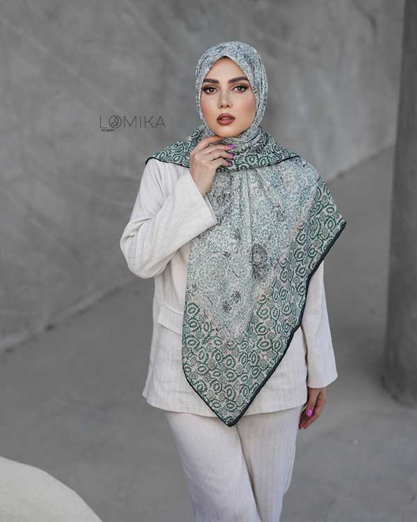 روسری گارزا دورنگ مختلف سری انتخابی کد r108 (عمده)
