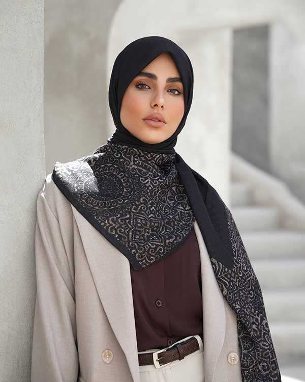 روسری گارزا بسته10رنگی کد r115 (عمده
