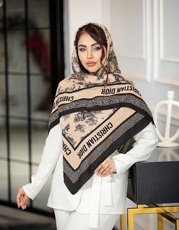 روسری پلیسه دیورجنگلی بسته6رنگی کد r117 (عمده)
