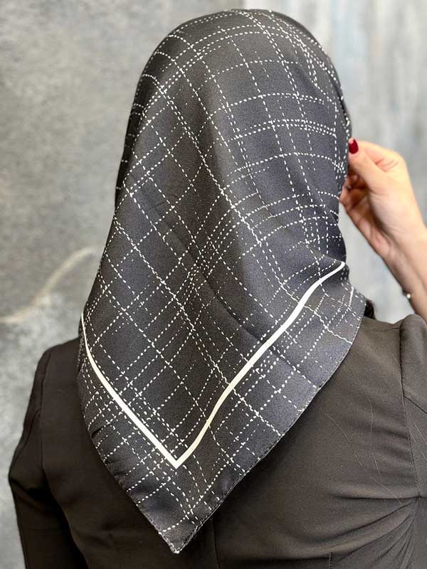 مینی اسکارف پک سفیدمشکی بسته10طرحی کد mt73 (عمده)
