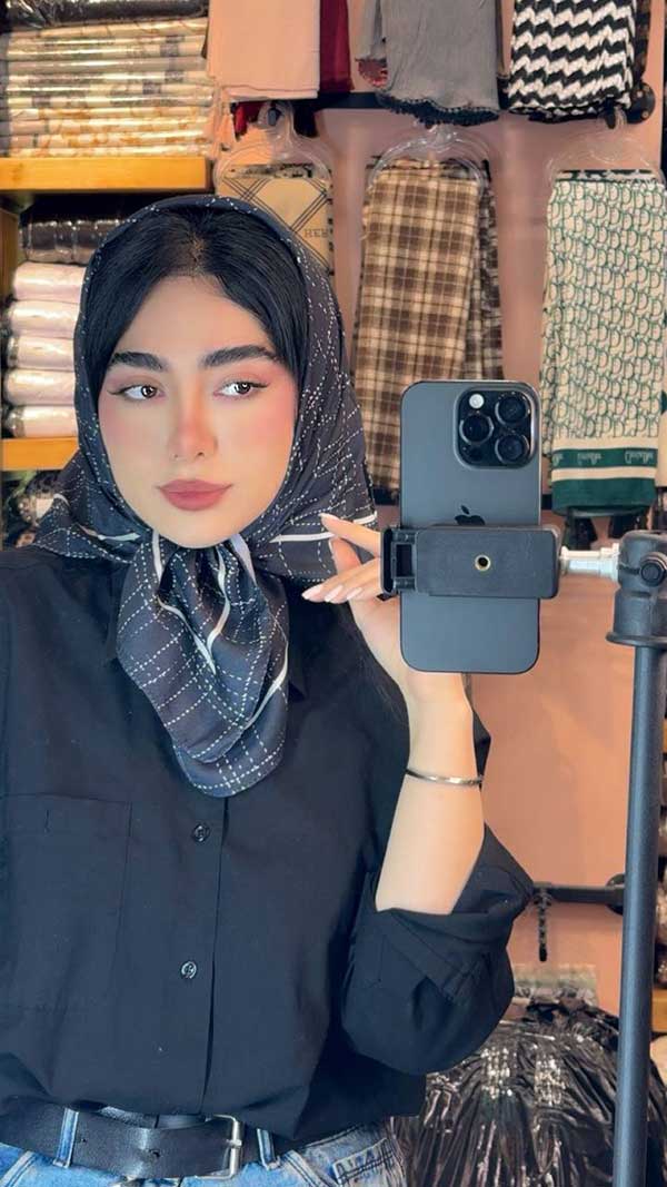 مینی اسکارف پک سفیدمشکی بسته10طرحی کد mt73 (عمده)
