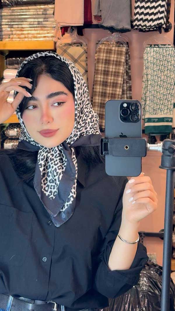 مینی اسکارف پک سفیدمشکی بسته10طرحی کد mt73 (عمده)
