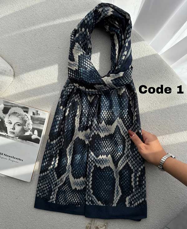 خرید شال جیر پک سورمه‌ای طرح‌دار بسته ۱۰ عددی | فروش عمده شال جیر باکیفیت
