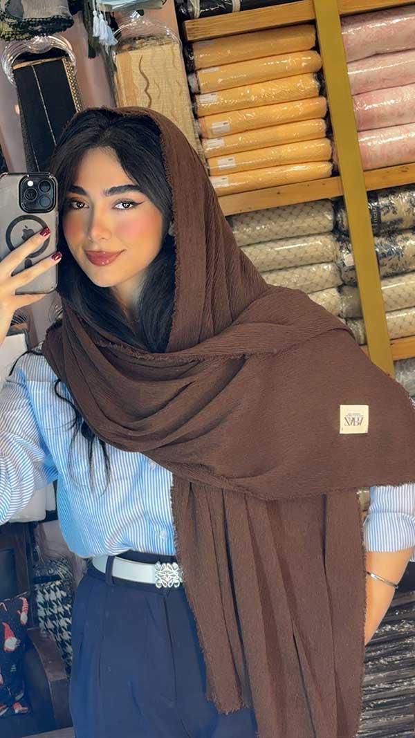 خرید شال پلیسه برشکا دورریش بسته ۱۰ رنگی | فروش عمده شال پلیسه باکیفیت و شیک
