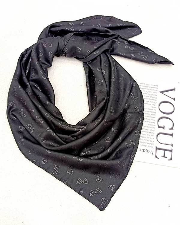 روسری مشکی مجلسی
