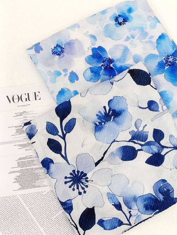 روسری پلیسه پک ابی بسته8طرحی کد r129 (عمده)
