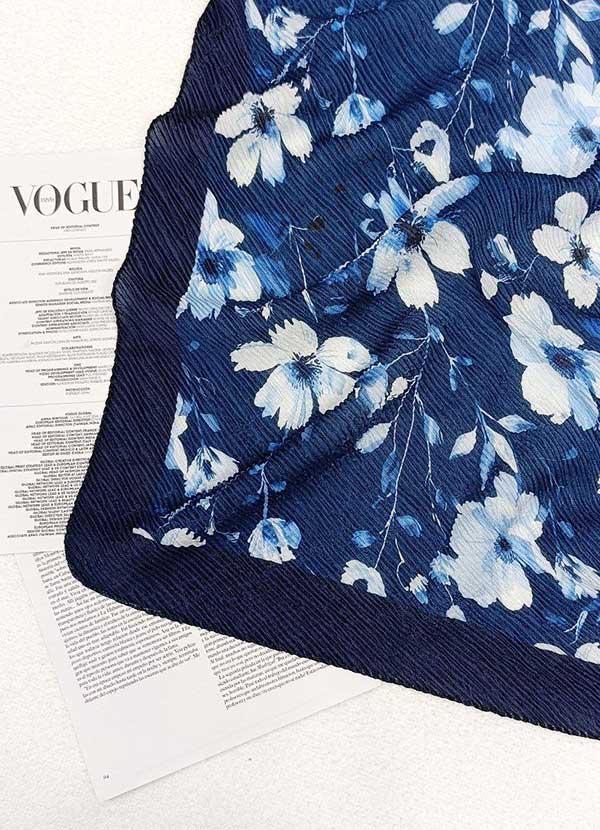 روسری پلیسه پک ابی بسته8طرحی کد r129 (عمده)
