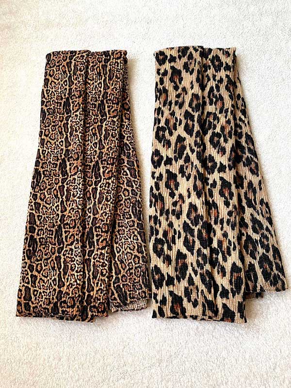 شال پلیسه پلنگی
