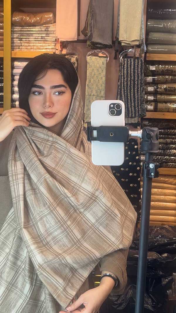 شال جیر پک کرم بسته6طرحی کد sc85 (عمده)
