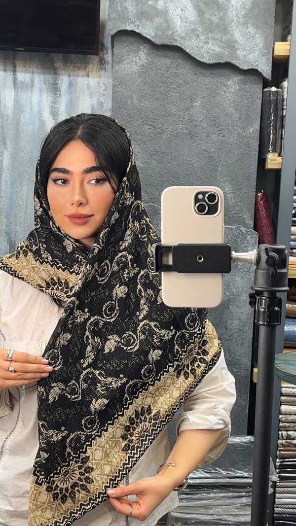 روسری چاپ خیس بسته6رنگی کد r141 (عمده)
