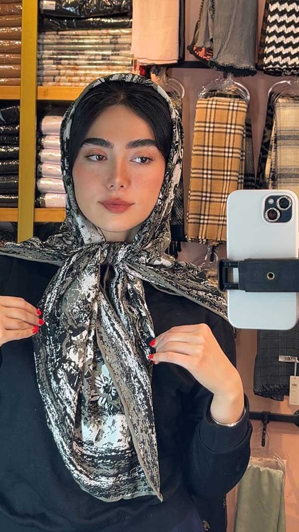 روسری چاپ خیس بسته6رنگی کد r147 (عمده)
